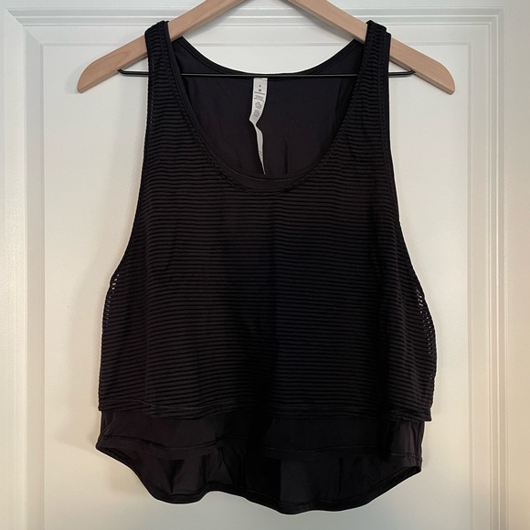 Lululemom Double Time double layer tank top size 8 - Picture 1 of 4